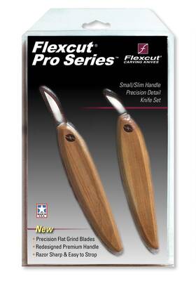 Fp100 Flexcut Pro Series 2 Pack Small Slim Utility Knives Usa Wood Carving Tools Precision