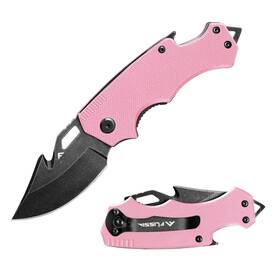 Flissa F014044 Mini Folding Pocket Knife 2.5-inch Stainless Steel Drop Point Blade