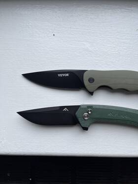 Flissa Ti5240k Folding Utility Pocket Knife With Lock Blade Titanium Plated