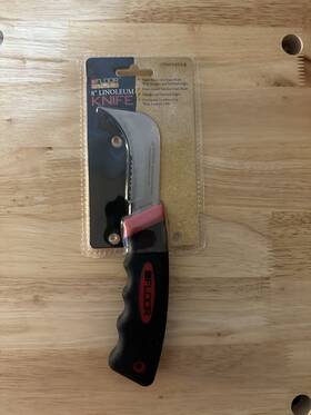 92552 Floor New 8 Inch Linoleum Knife Flooring Super Sharp Straight And Serrated Edge