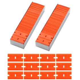 Foshio 756790307309 Plastic Razor Blades 200pcs Double Edged 1.5 Inch Suit For Blade Scrape