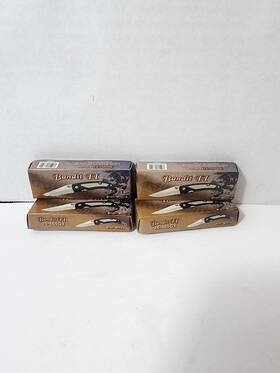 15-465gy Frost Lot Of 4 Bandit Ii 3 Inch Closed Stainless Steel Blade Lock Rubber 15-465gy Frost Lot Of 4 Bandit Ii 3 Inch Closed Stainless Steel Blade Lock Rubber