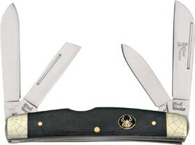 Wm-118 Frost Steel Warrior Widowmaker Black Bone Handle Congress Pocket Knife - New