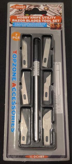 11-dck07 Ft Tools Lot Of 24 Top Zone 7pc Precision Razor Blade Hobby Knife Set