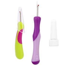 1085084 Fukaisu 2pcs Seam Ripper Thread Cutter Picker Tool Sewing Stitch Green Purple
