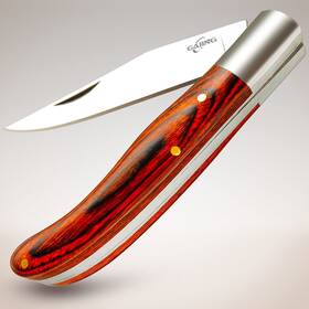 Gajing 754449984673 Well-polished Red Cherry Wood Handle Small Pocket Knife For Women/men With 3