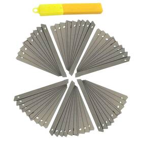 Garasani 192632003280 60 Pack 9mm Stainless Steel Snap-off Blade Hobby Knife Blades Vinyl Wraps Cut Garasani 192632003280 60 Pack 9mm Stainless Steel Snap-off Blade Hobby Knife Blades Vinyl Wraps Cut
