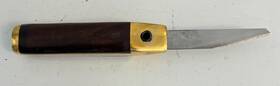 P120113 Garrett Wade Sliding Blade Marking/carving Knife Wood Brass Handle With Case
