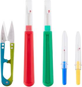 F024 Gdminlo 5 Pieces Colorful Seam Ripper Assortment Thread Remover Kit 2 Big