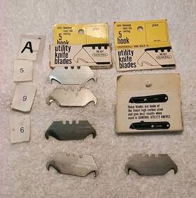 857-5 General 15pc #857-5 Hook Utility Knife Blades Usa