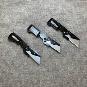 10748888 Gerber Eab Pocket Utility Knife Stainless Steel Box Cutter With Money Clip