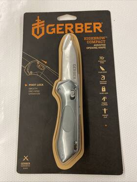 Gerber 31-003507n Highbrow Compact Assisted Opening Knife New