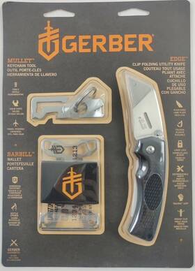 31-004067l Gerber Edge Barbill Mullet 1-blade Folding Retractable Utility Knife Bundle