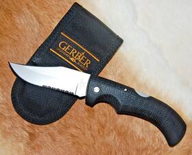 Gerber G1396866 650 Gator 8.75 Inch Lockback Knife With Sheath - Made In Usa New- No Box