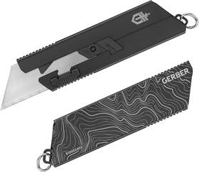 Gerber Gear 445037623656 Eab Utility Knife Clips To Pocket Or Keychain With Replaceable Razo