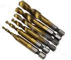 Gg786862958672 Hss Titanium Coated Combination Drill Tap Bit Set Inch Hex