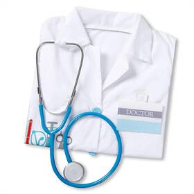 Giaford 049500123376 Doctor Coat For Kids With Working Stethoscope Toy Toddler 7-8 Years