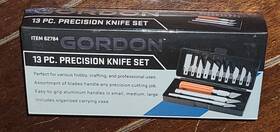 62784 Gordon 13pc Precision Aluminum Handled Knife Set With Case #62784