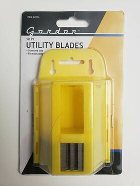 Gordor 792363605748 Utility Knife Replacement Blades Standard Heavy Duty Carbon Steel 50-ct