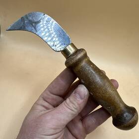 12757 Grants Linoleum Cutter Knife Blade Tool Wood Handle