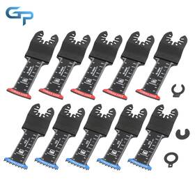 Gre210625 Greatparts 10pcs Extra Long Oscillating Saw Blades Bi Metal Japanese Teeth For Wood Plastic