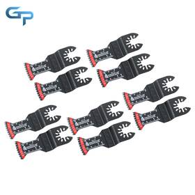Gre210630 Greatparts 10pcs Curved Edge Blades Japanese Tooth Oscillating Saw For Wood Plastic