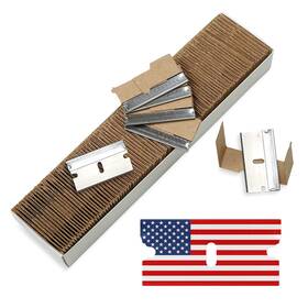 Group 744759340542 Single Edge Industrial Razor Blades 100% Made In Usa Heavy Duty Straight