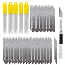 Gugugi 431223525933 9mm Utility Knife Blades Replacement 50 Pcs Snap-off With A Retractab