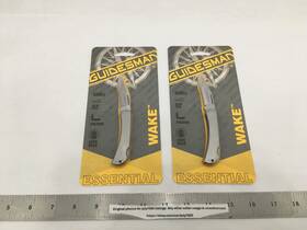 Guidesman 888788001385 2 New Inch Wake Folding Knife Clip Point Satin Finish Lock Back
