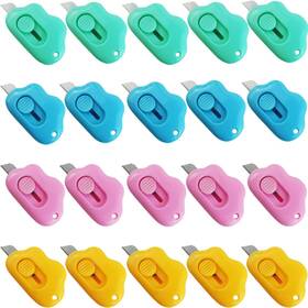 Cbc-20c Gxxmei 20pcs Mini Retractable Utility Knife Box Cutter Letter Opener Pocket Knives