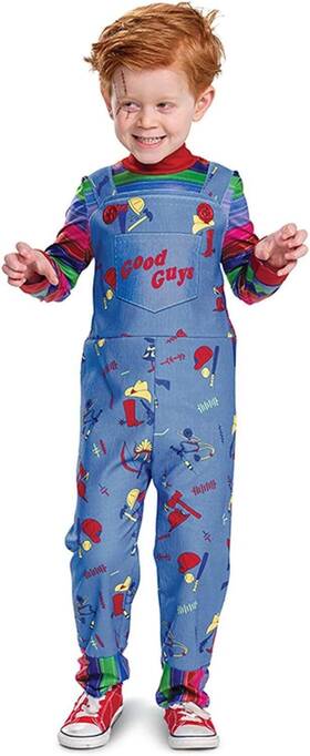 Gw-24-01 Hanerreal Chucky Costume For Kids Halloween Childs Ghost Small 2-3 Years