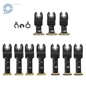 Hp126366 Happy19star 10-piece Bi-metal Multi Tool Blade Japanese Tooth Oscillating Saw Blades Yellow
