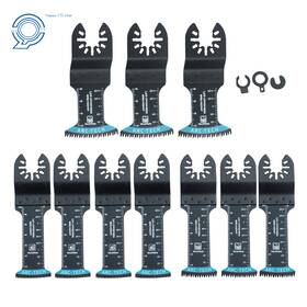 Hp126369 Happy19star Bi-metal Multi Tool Blade Japanese Tooth Oscillating Saw Blades Kit Set Of 10