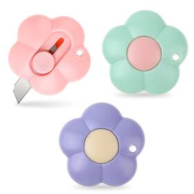 574776 Hariendny 2 Sznmtmci Cute Retractable Box Cutters Flower Shaped Mini Utility Knives Ar