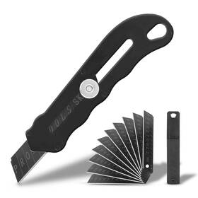 Harita 743785383677 Box Cutter Utility Knife Stainless Steel Adjustable Blades Length Heavy Duty