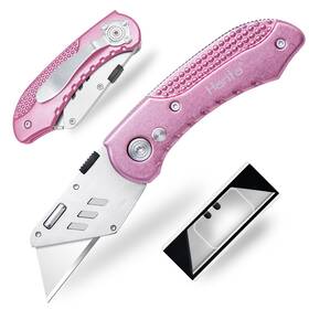 Harita 759532942875 Folding Utility Knife Box Cutter Blades Belt Clip Quick Change And Safety Loc