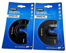 Hart 840092608629 2 Pack 3-1/2 Inch Flush Cut Multi Tool Blade Longer Life