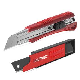 Ht0095-au Hautmec 25mm Utility Knife Set Heavy Duty Auto-lock Retractable Box Cutter