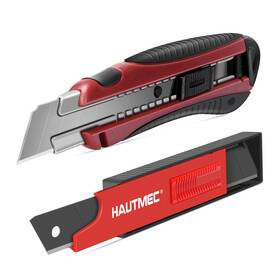 Ht0205-au Hautmec 25mm Utility Knife Set Heavy Duty Auto-lock Retractable Box Cutter