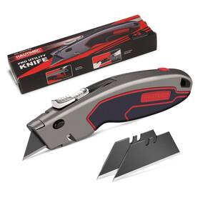 Ht0311-kn Hautmec Heavy Duty Utility Knife With Dual Cutting Mechanism Safety Auto