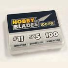 Hb11sk4-100 Hobby Blades Precision Cut Carbon Steel For Art 656727763720