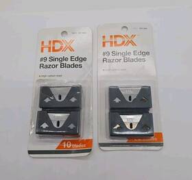 Hdx 037064141158 #9 Single Edge Razor Baldes 2 Packs Of 10 Blades 20 Total New Hdx 037064141158 #9 Single Edge Razor Baldes 2 Packs Of 10 Blades 20 Total New
