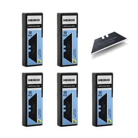 B2207 Heikio Utility Knife Blades Pack Of 50 Standard Replacement For Heavy Duty U