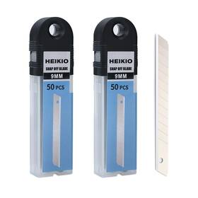 S2402 Heikio 9mm Snap-off Blades 100-pack 60 Degree Cutting Angle For Utility K S2402 Heikio 9mm Snap-off Blades 100-pack 60 Degree Cutting Angle For Utility K