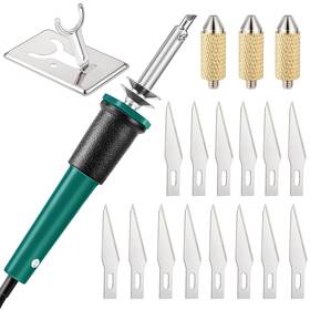 Honoson De-honoson-4859 19 Pieces Electric Hot Knife Cutter Tool Multipurpose Ste