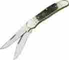 Hr232ds 232-ds Hen Rooster Knives Folder Knife Stag Handle Copperhead 3 4 Closed 026615044451