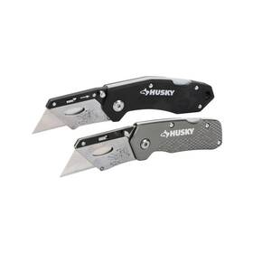 Husky 00544 2-pack Folding Utility Knives