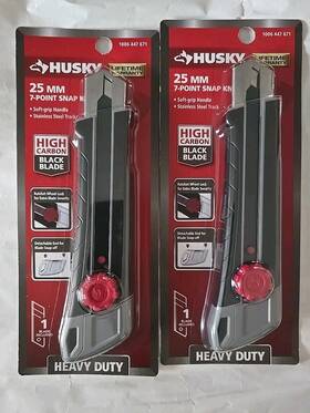 Husky 037064070786 2 New 25mm 7-point Heavy Duty Snap Knife # 1006 447 671