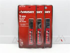 1001594904 Husky Lot Of 3 10-pack 13-point Snap Blades Black 9mm 1001 594 904