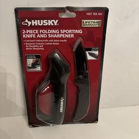 1007768482 Husky 4 Inch Folding Knife With Nylon Handle 1 Open For Sporting
